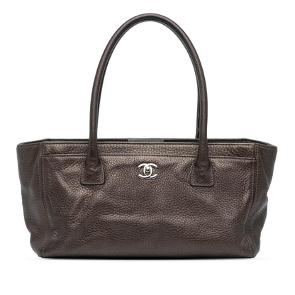 Chanel Small Metallic Calfskin Executive Cerf Tote