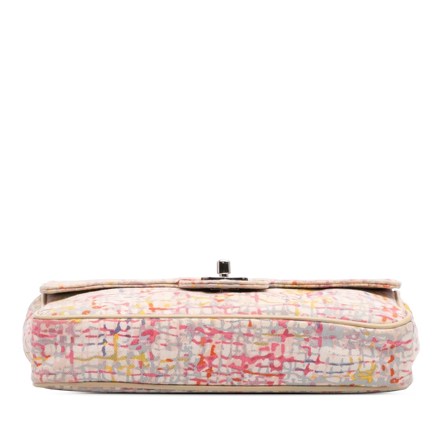Chanel Small Printed Canvas Watercolor Clover Flap