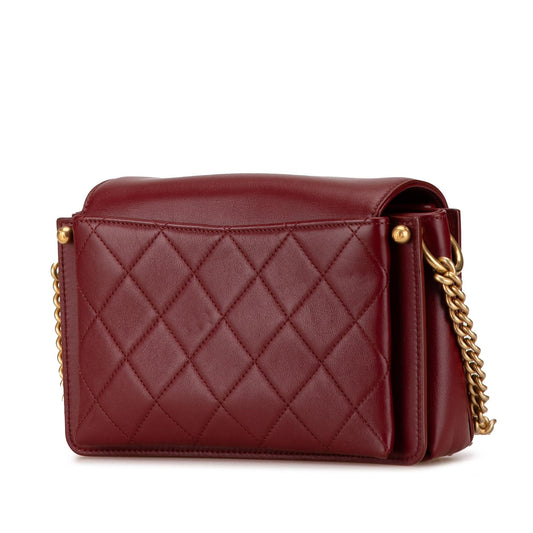 Chanel Small Quilted Calfskin CC Envelope Flap (SHG-xMFOWi)