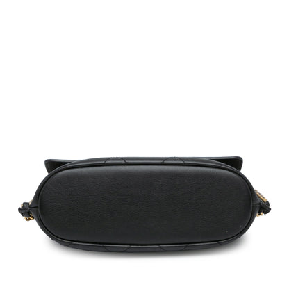 Chanel Small Quilted Calfskin Chain Hobo Flap (SHG-Un4nYy)