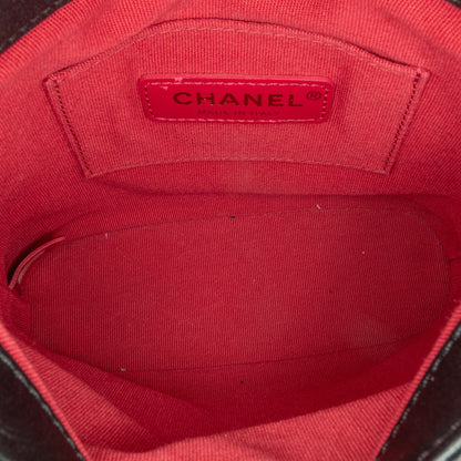 Chanel Small Quilted Calfskin Chain Hobo Flap (SHG-Un4nYy)