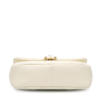Chanel Small Quilted Caviar Chain Melody Flap