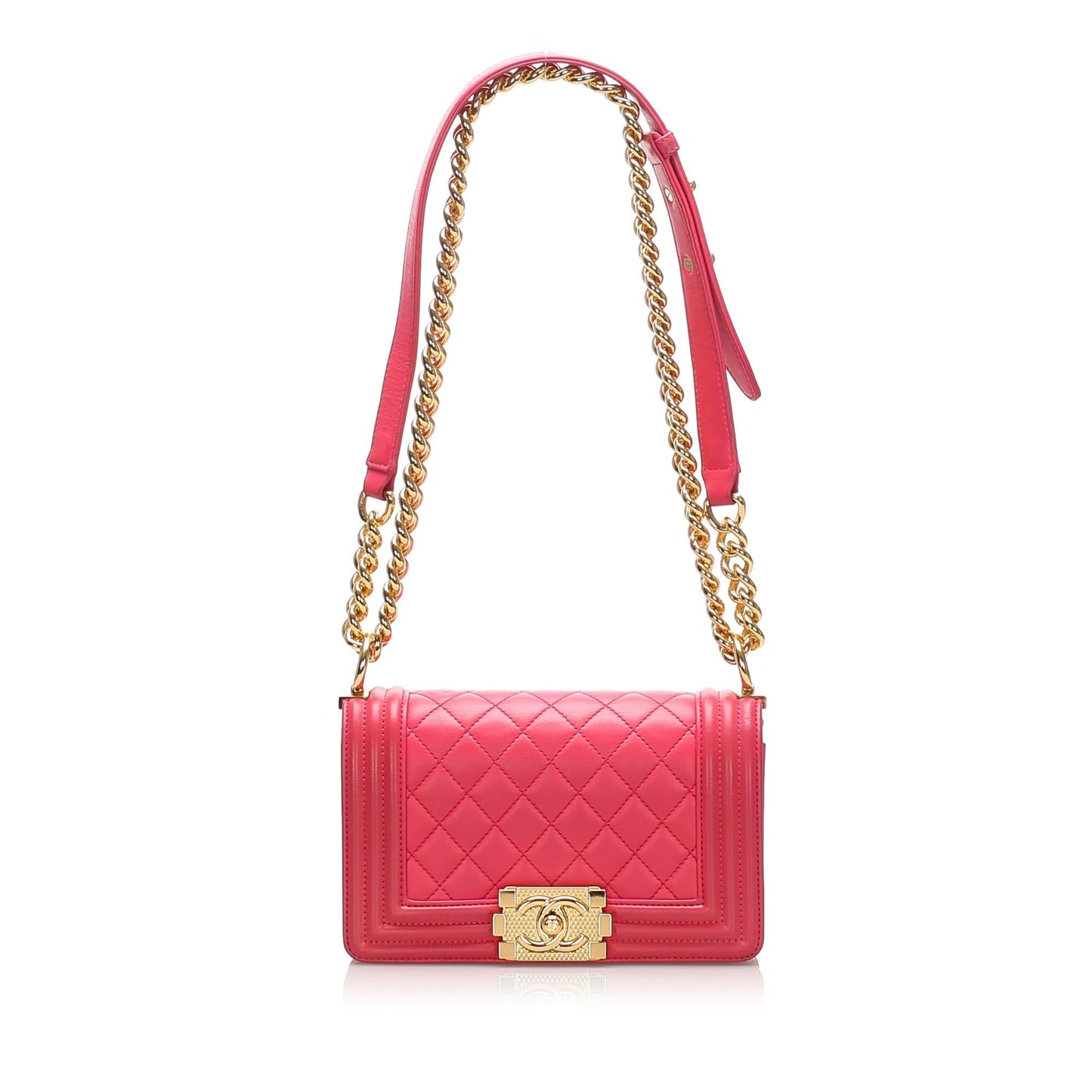 Chanel Small Quilted Lambskin Boy Bag (SHG-sr5fAL)