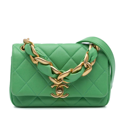 Chanel Small Quilted Lambskin Chain Is More Flap