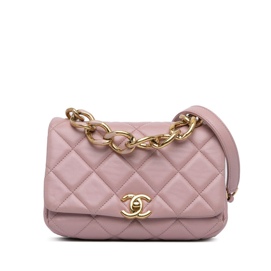 Chanel Small Quilted Lambskin Color Match Flap (SHG-8s4oIZ)