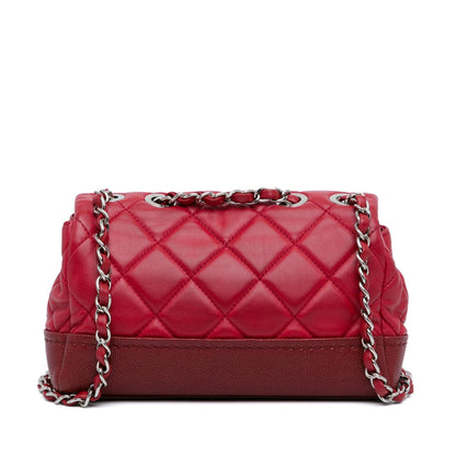 Chanel Small Quilted Lambskin and Caviar Bi Coco Flap (SHG-Vfboid)