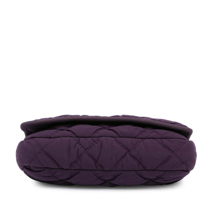 Chanel Small Quilted Nylon Bubble Flap (SHG-r6sHt1)
