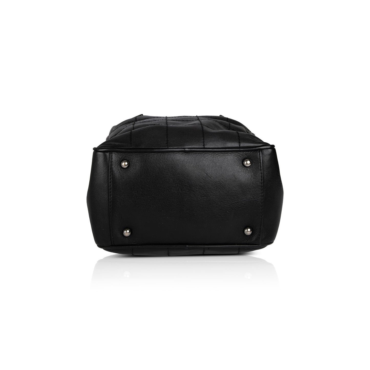 Chanel Small Square Quilt Leather Chocolate Bar Tote