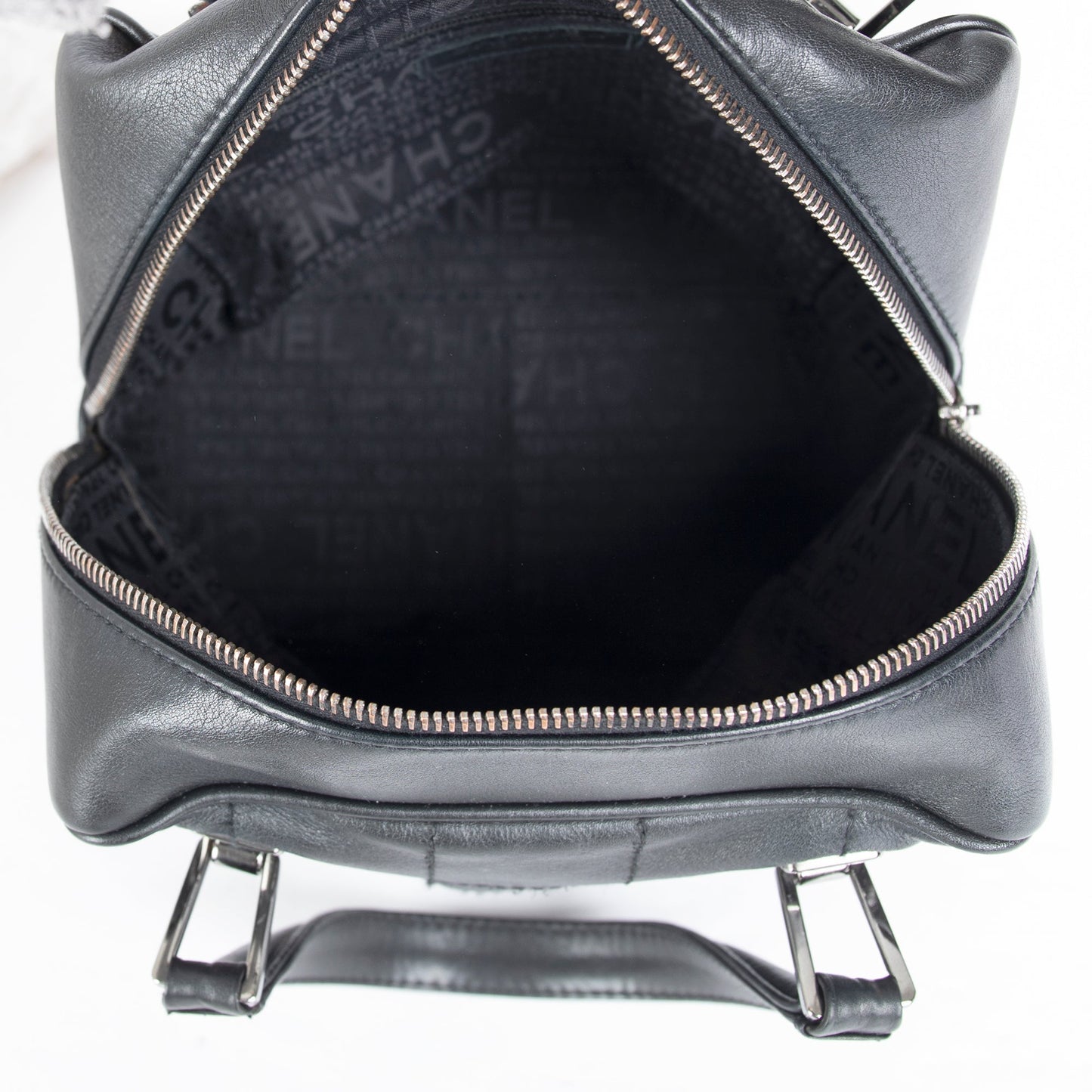 Chanel Small Square Quilt Leather Chocolate Bar Tote