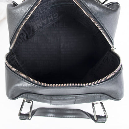 Chanel Small Square Quilt Leather Chocolate Bar Tote