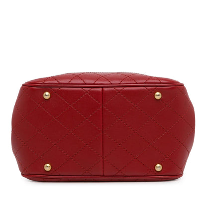 Chanel Small Stitched Calfskin Egyptian Amulet Drawstring Bucket Bag (SHG-hm9mZm)
