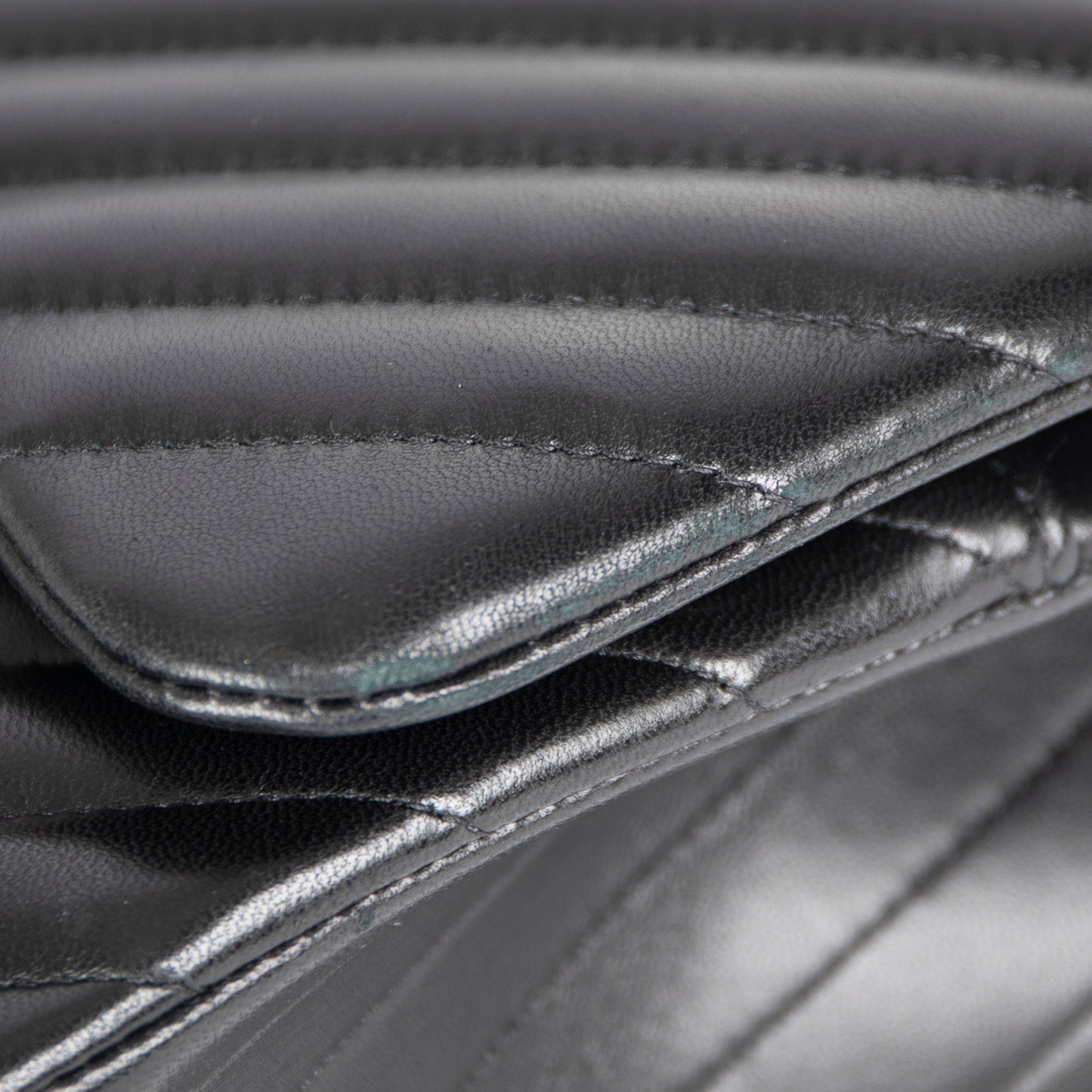 Chanel So Black Chevron Classic Jumbo Double Flap Bag