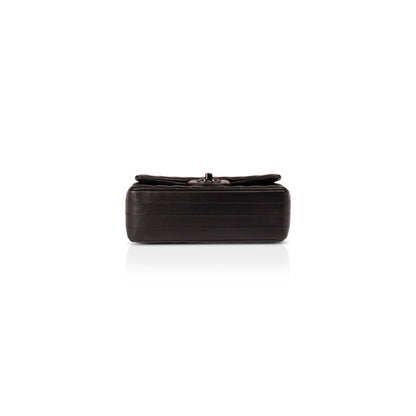 Chanel So Black Chevron Classic Mini Rectangular Flap Bag