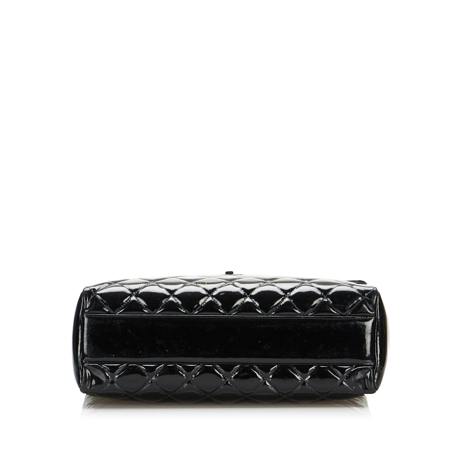 Chanel So Black Matelasse Patent Leather Single Flap Bag (SHG-6IHvZr)