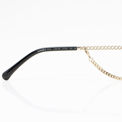 Chanel Square Removable Chain Around Sunglasses