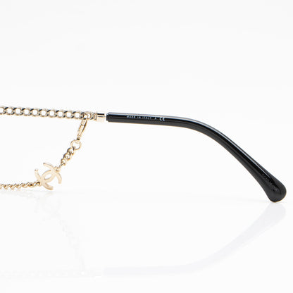 Chanel Square Removable Chain Around Sunglasses