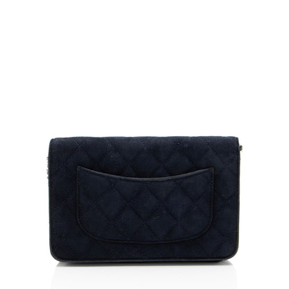 Chanel Suede Cocostellar Wallet on Chain
