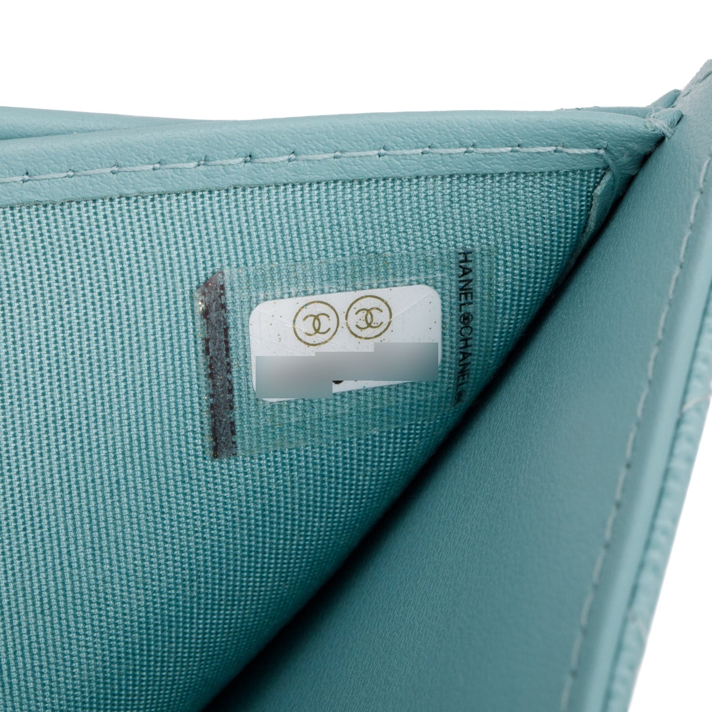 Chanel Teal Quilted Caviar Leather Small Flap Wallet