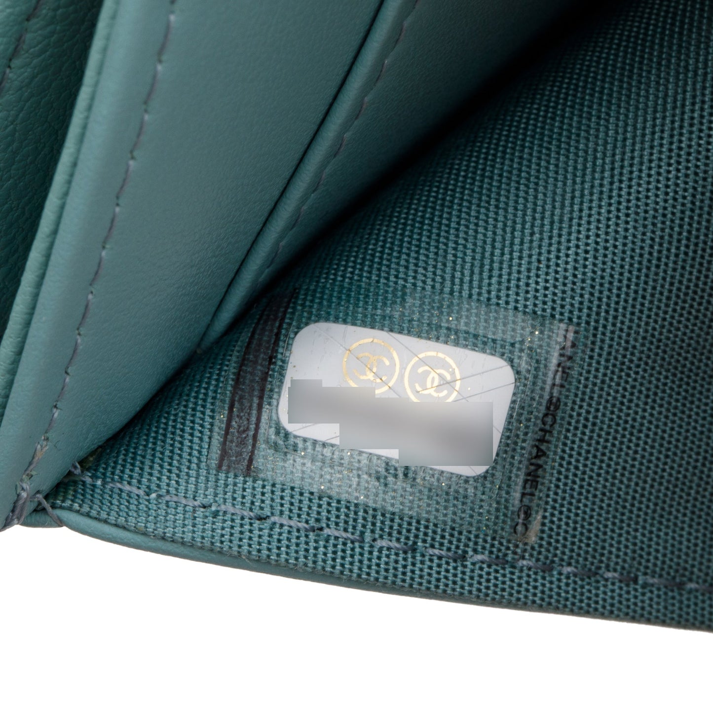 Chanel Teal Quilted Leather Small 19 Flap Wallet