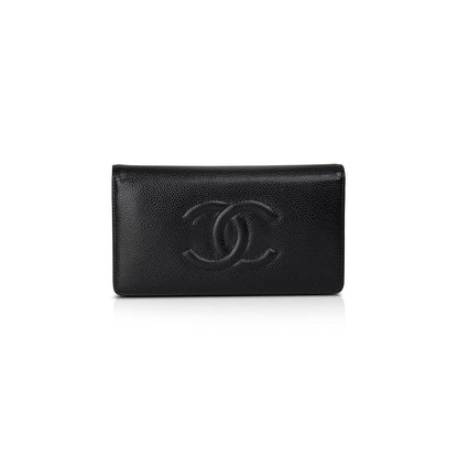 Chanel Timeless Interlocking CC Logo Continental Wallet