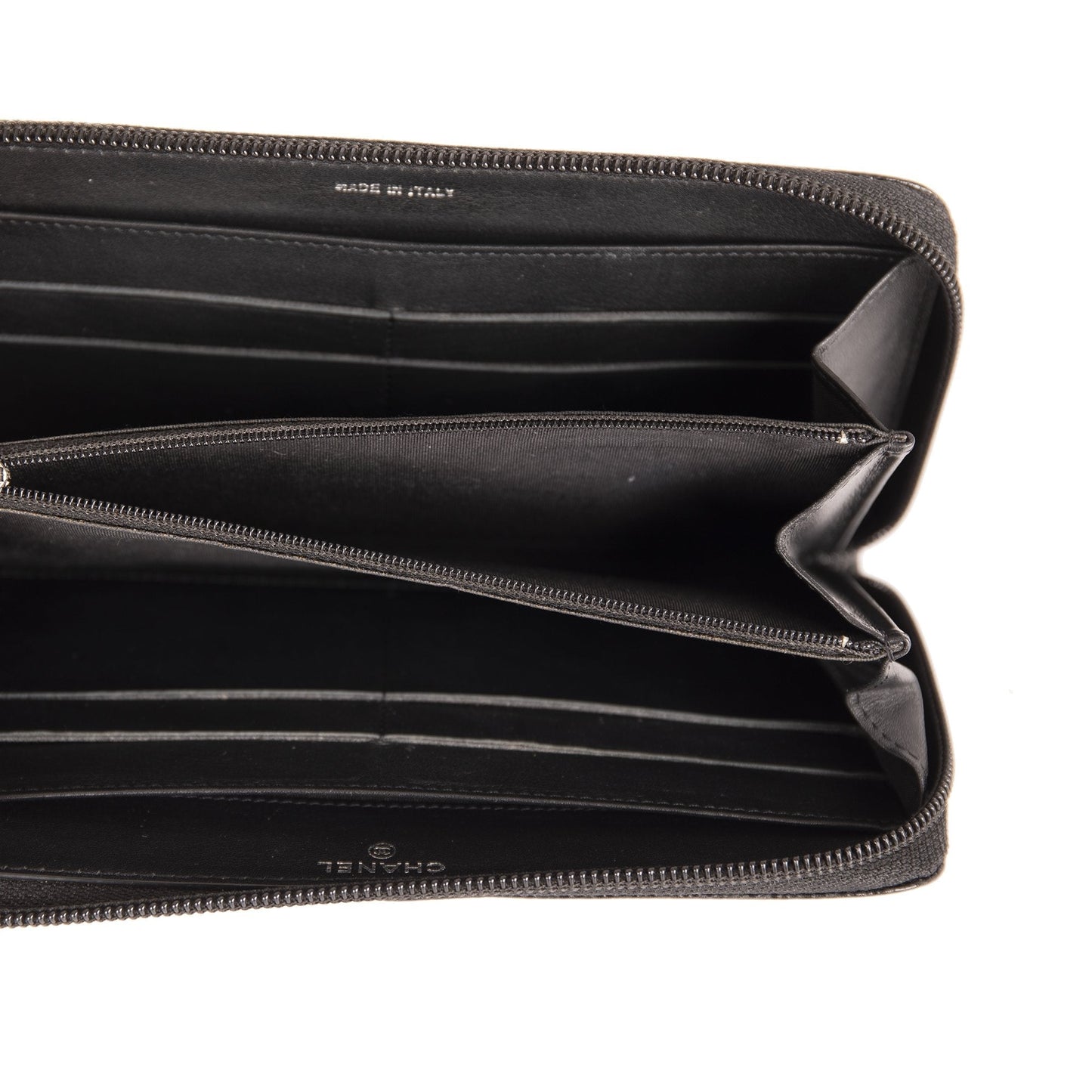 Chanel Timeless Interlocking CC Logo Zip Organizer Wallet