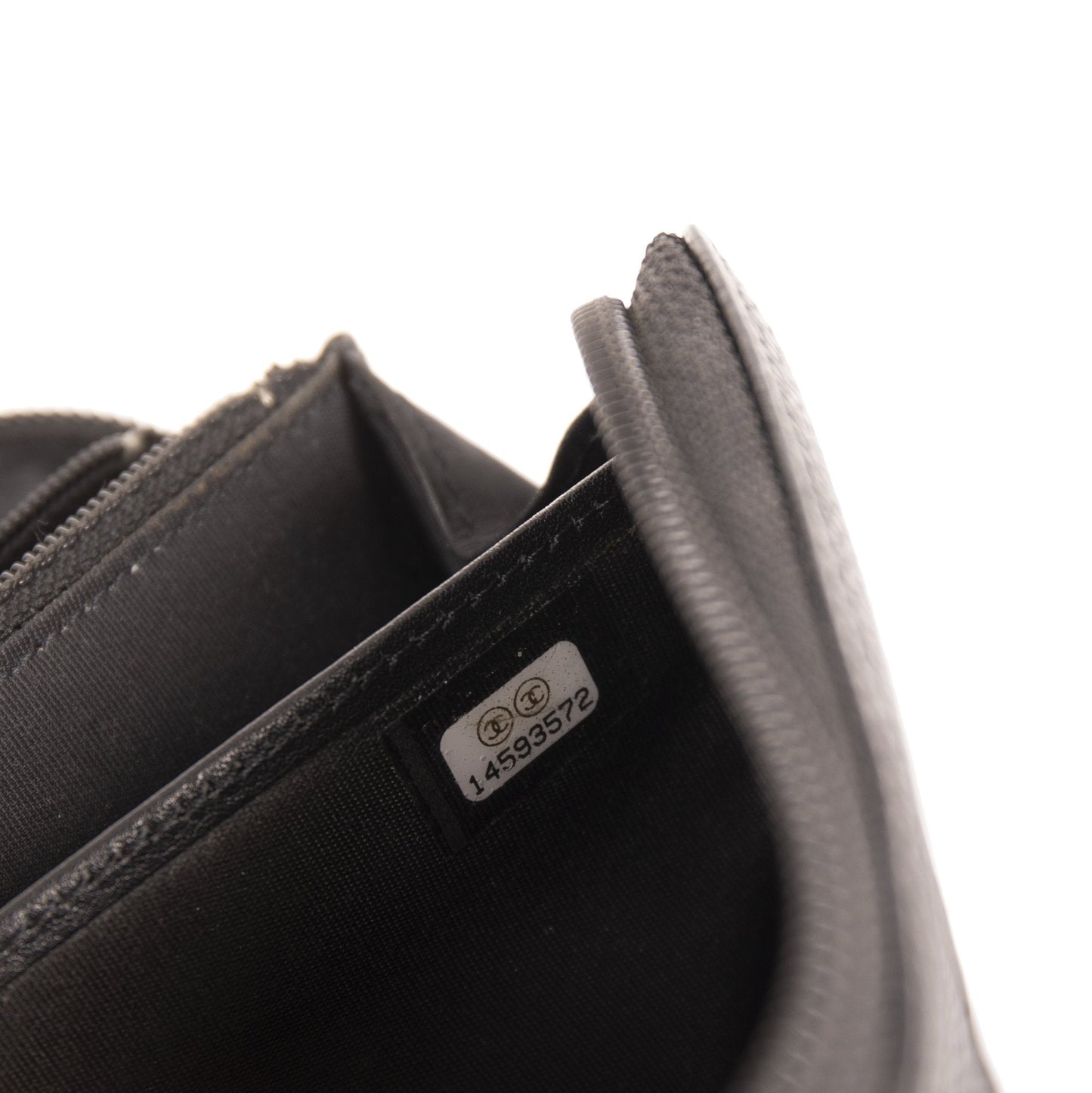 Chanel Timeless Interlocking CC Logo Zip Organizer Wallet