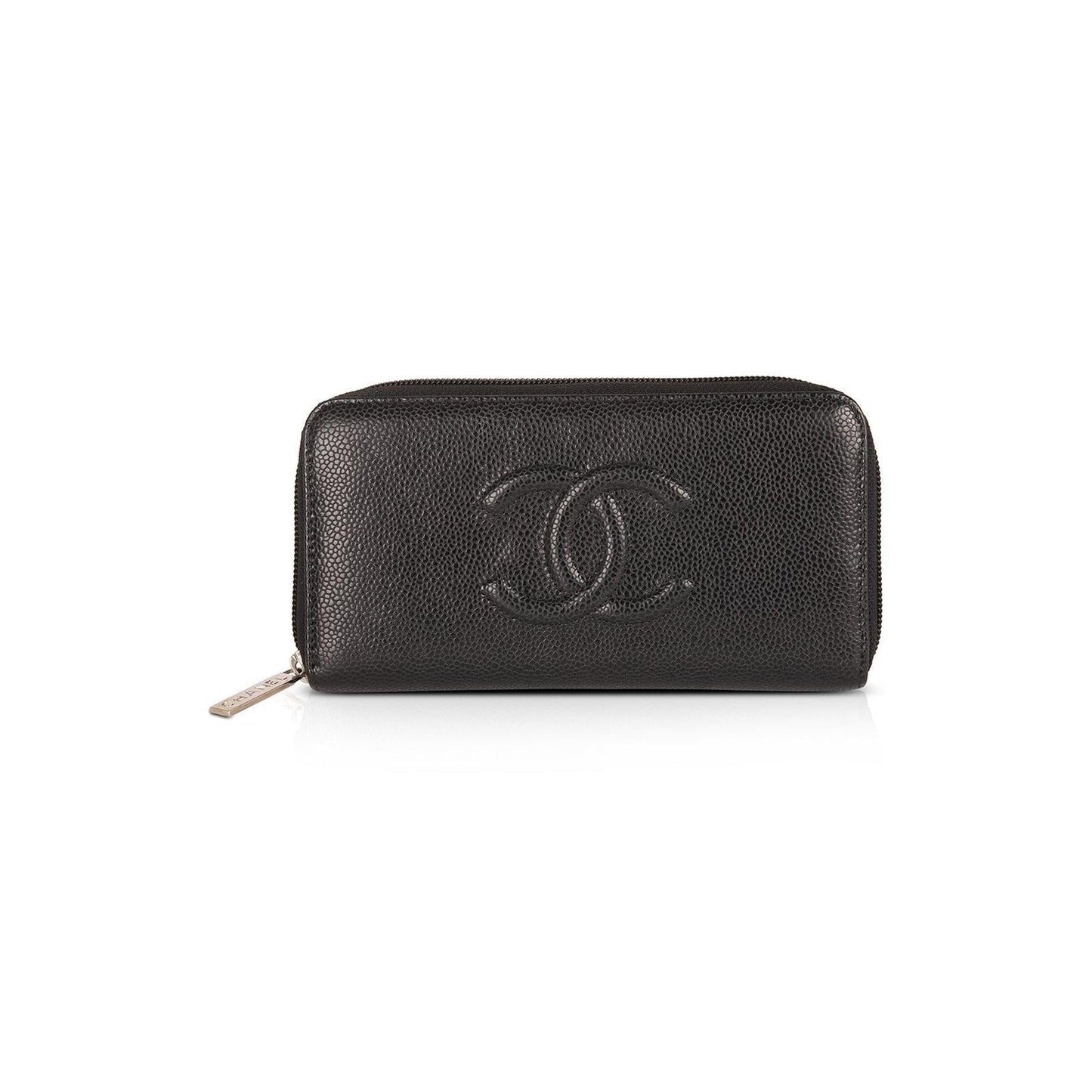 Chanel Timeless Interlocking CC Logo Zip Organizer Wallet