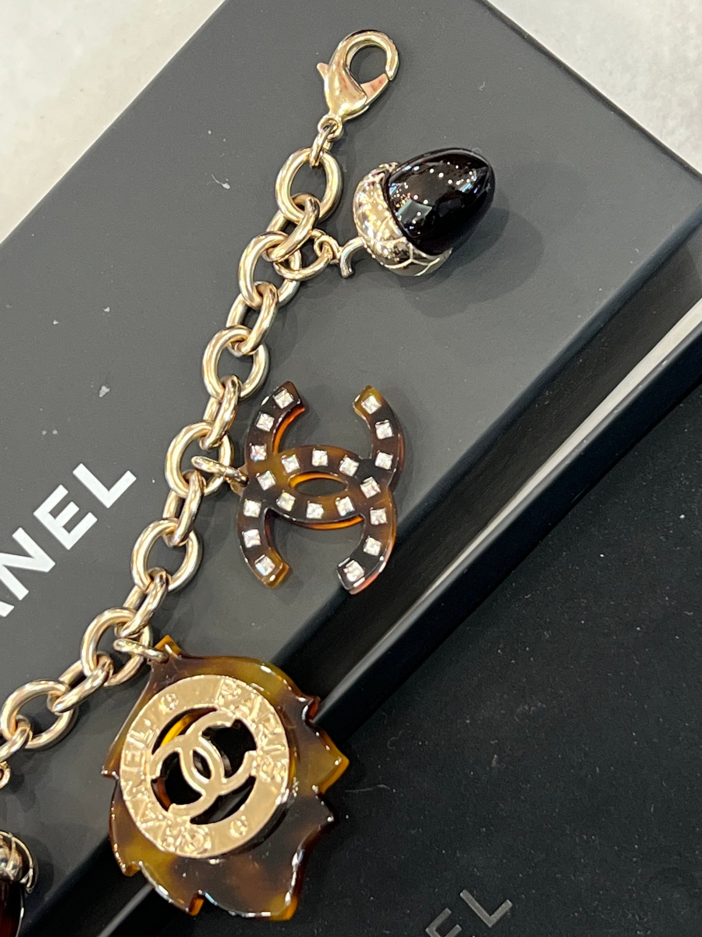 CHANEL TORTIE CHARM BRACELET