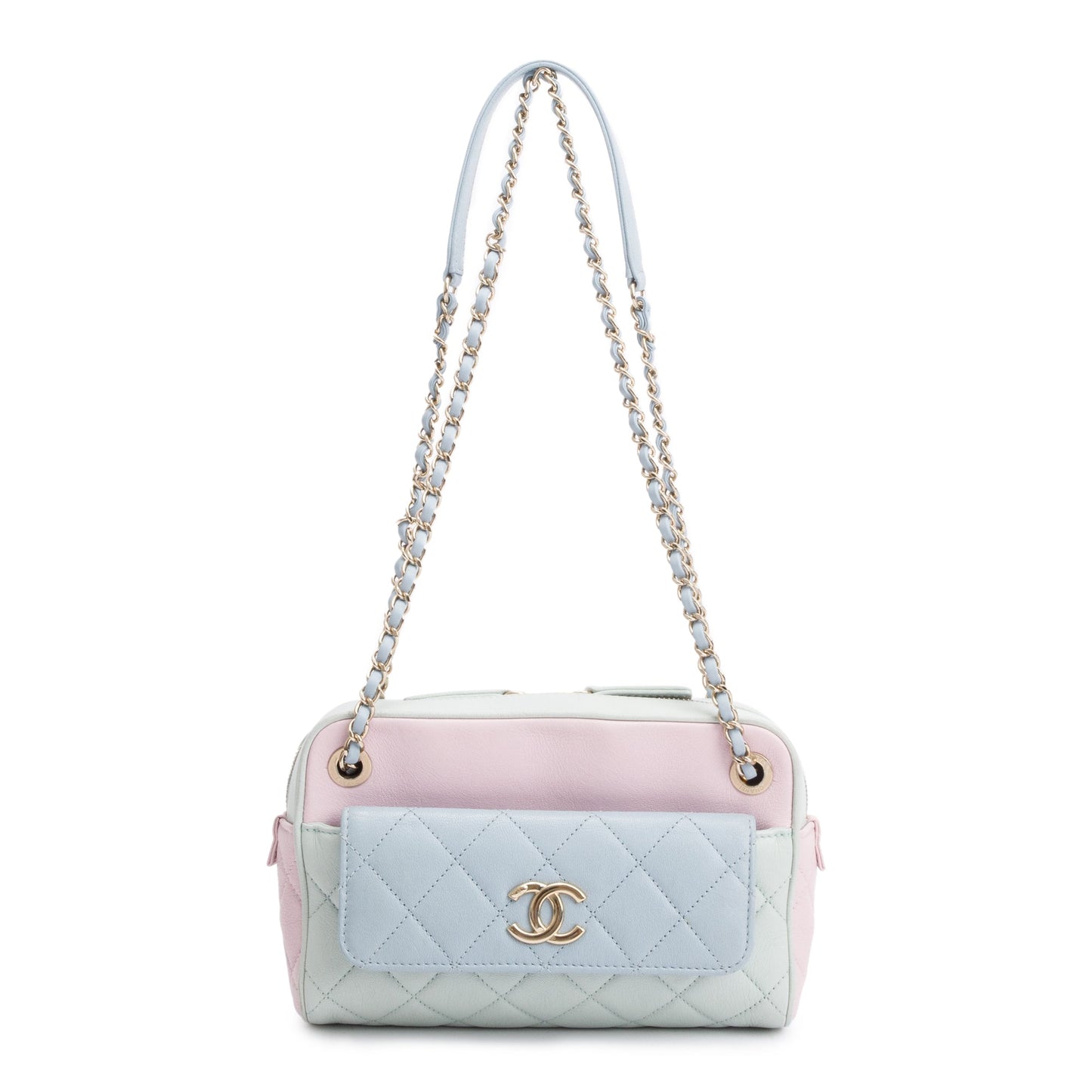 Chanel Tricolour Quilted Calfskin Leather In & Out Camera Bag