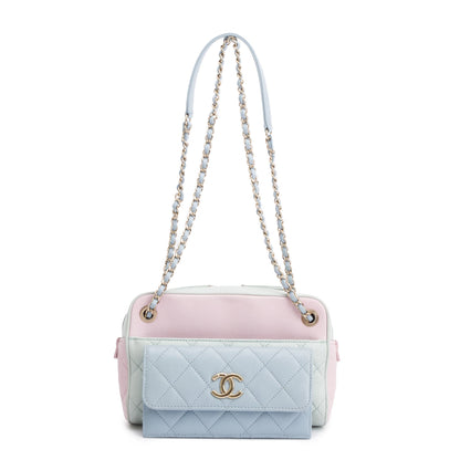 Chanel Tricolour Quilted Calfskin Leather In & Out Camera Bag