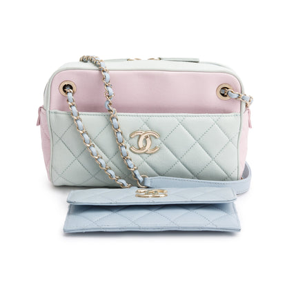Chanel Tricolour Quilted Calfskin Leather In & Out Camera Bag