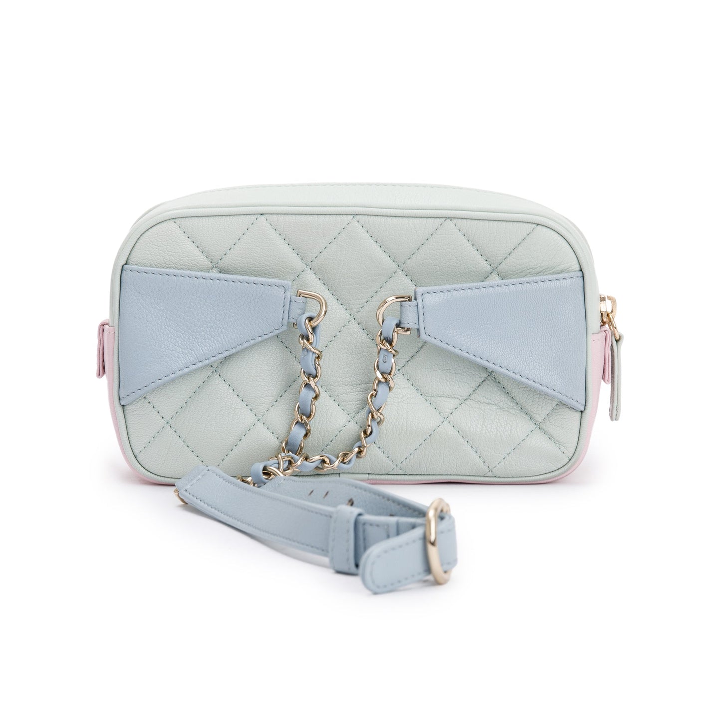 Chanel Tricolour Quilted Calfskin Leather In & Out Camera Waist Bag