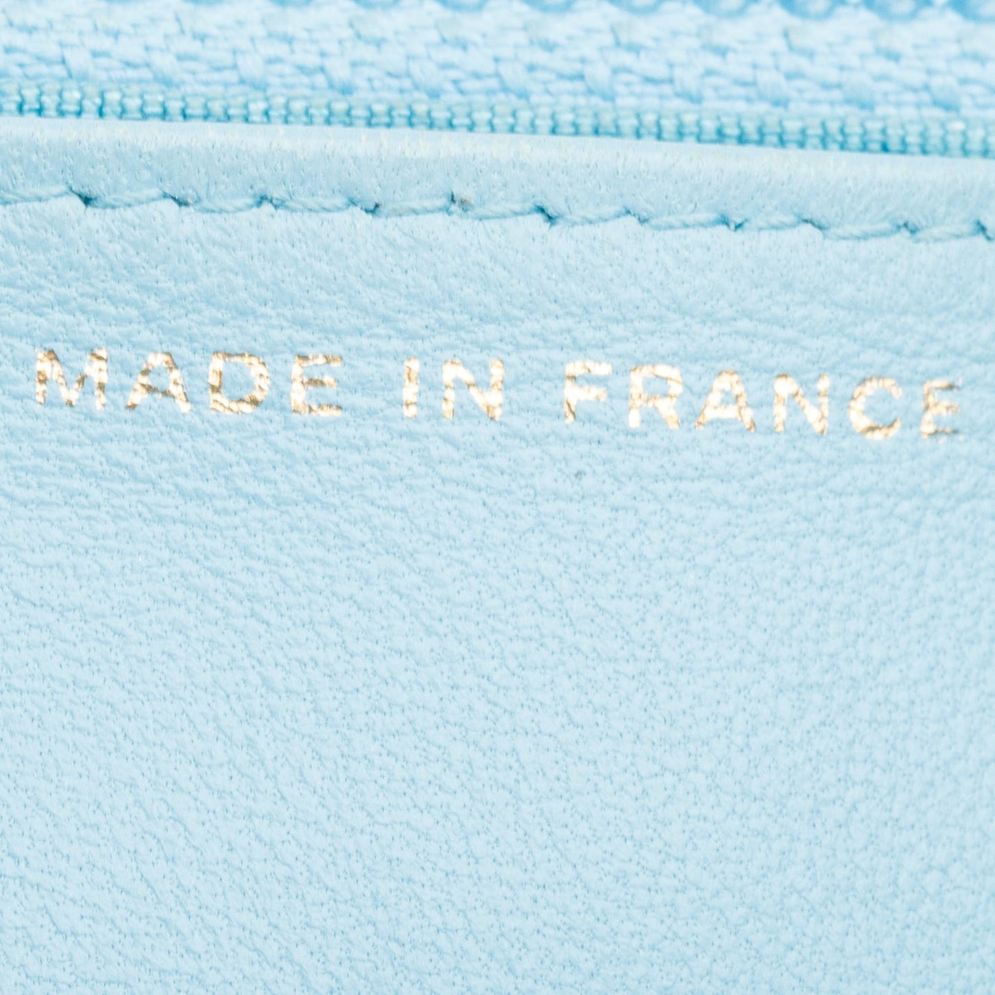 Chanel Turquoise Quilted Lambskin Leather Classic Wallet on Chain