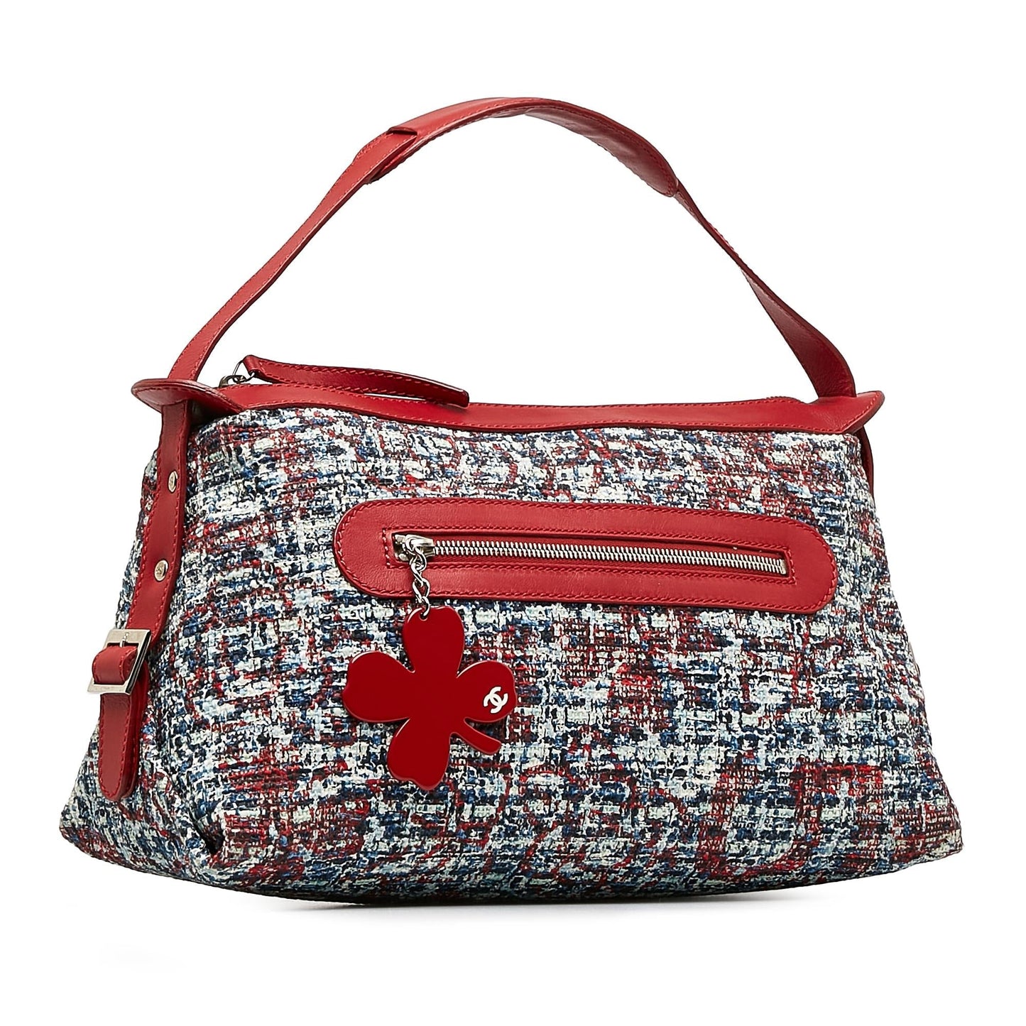 Chanel Tweed Clover Shoulder Bag (SHG-dlPn67)