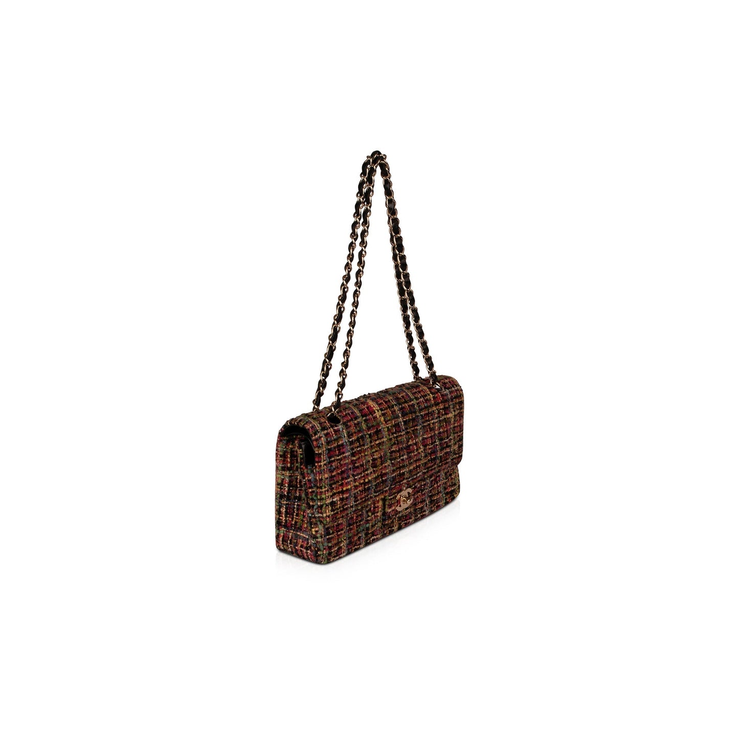 Chanel Tweed Medium Classic Double Flap Bag