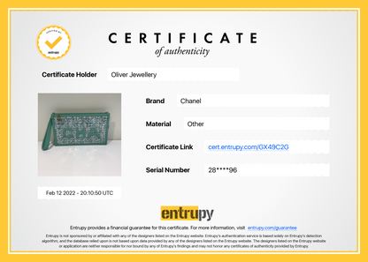 Chanel Tweed PVC Logo Pouch