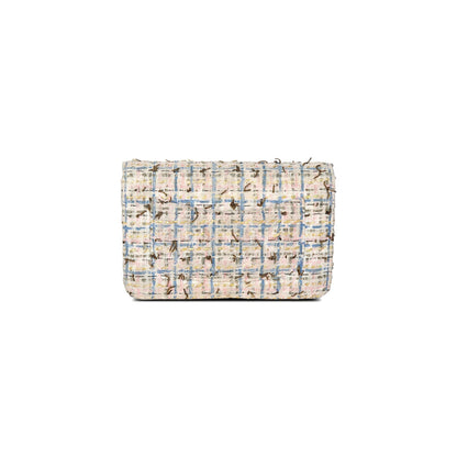 Chanel Tweed Quilted Classic Charms Wallet on Chain