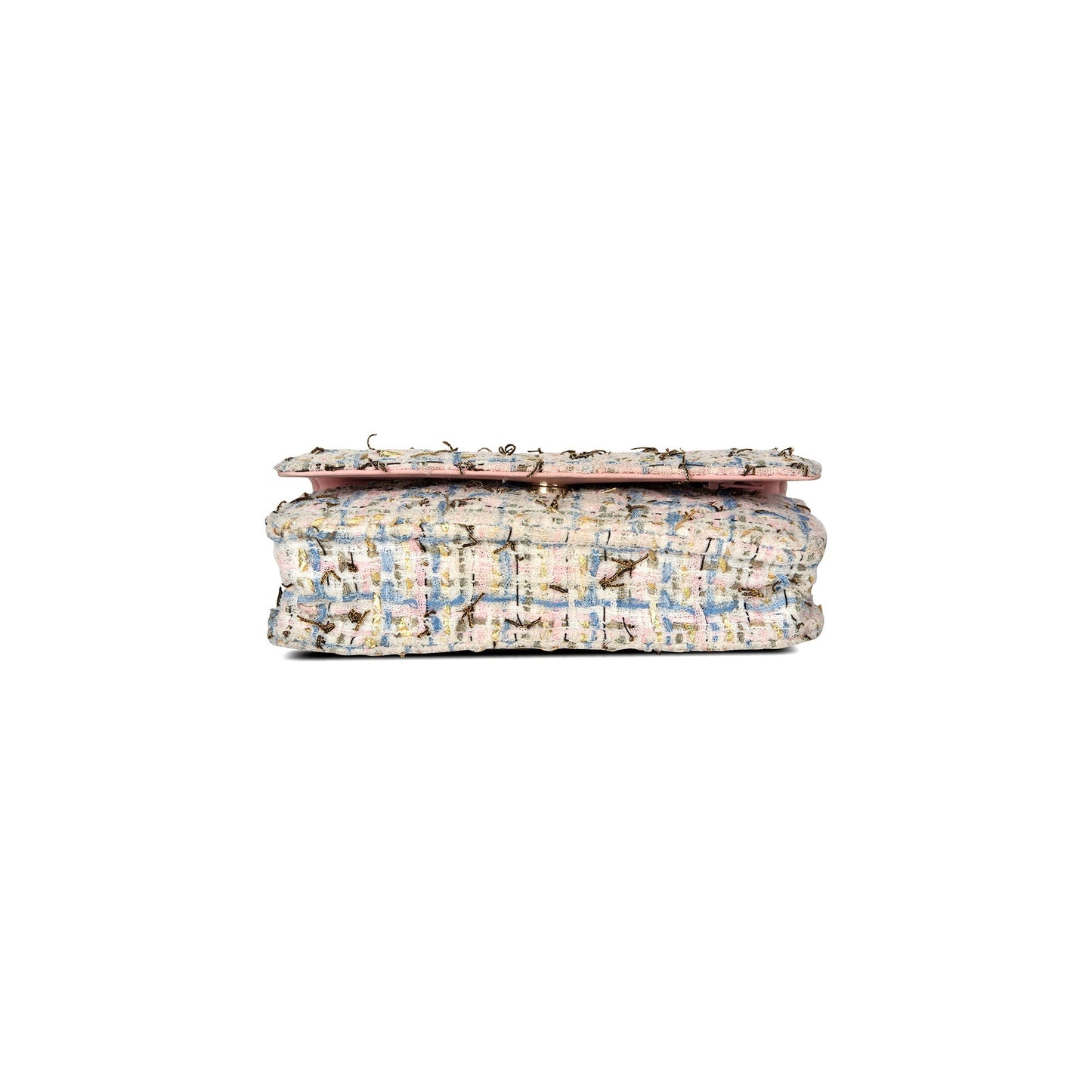 Chanel Tweed Quilted Classic Charms Wallet on Chain