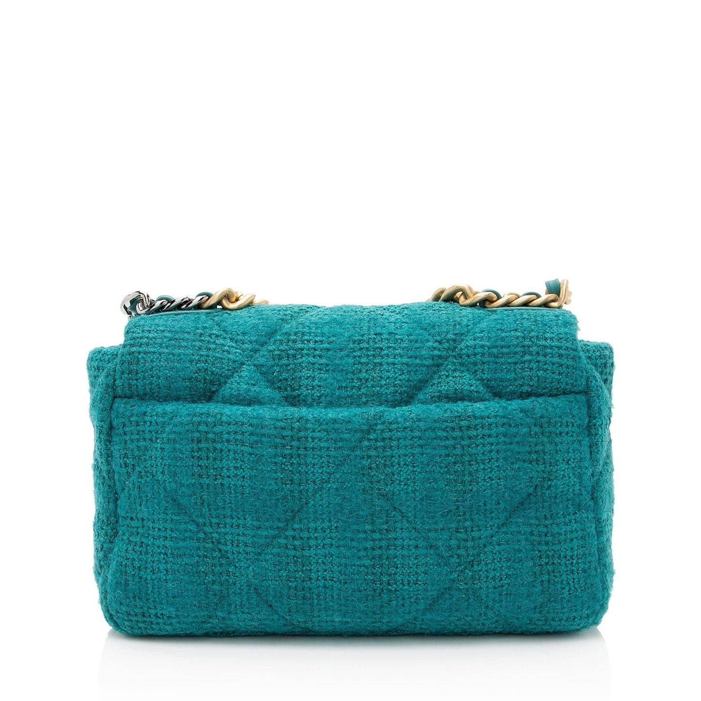 Chanel Tweed Ribbon 19 Medium Flap Shoulder Bag