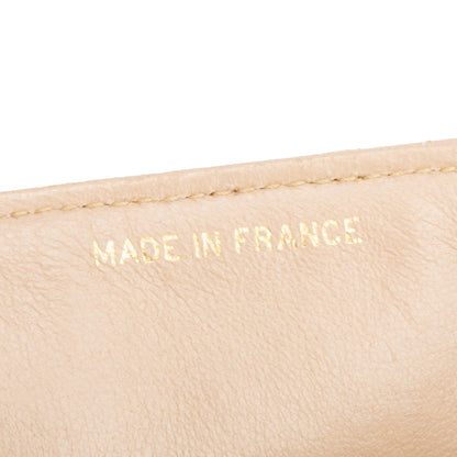 Chanel Vintage Beige Lambskin Leather Medium Diana Flap Bag