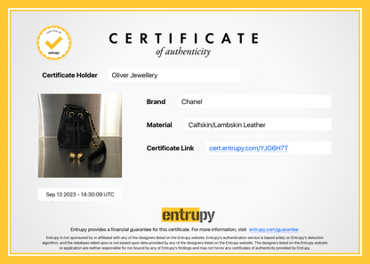 Chanel Vintage Black Calfskin Mini Bucket Bag