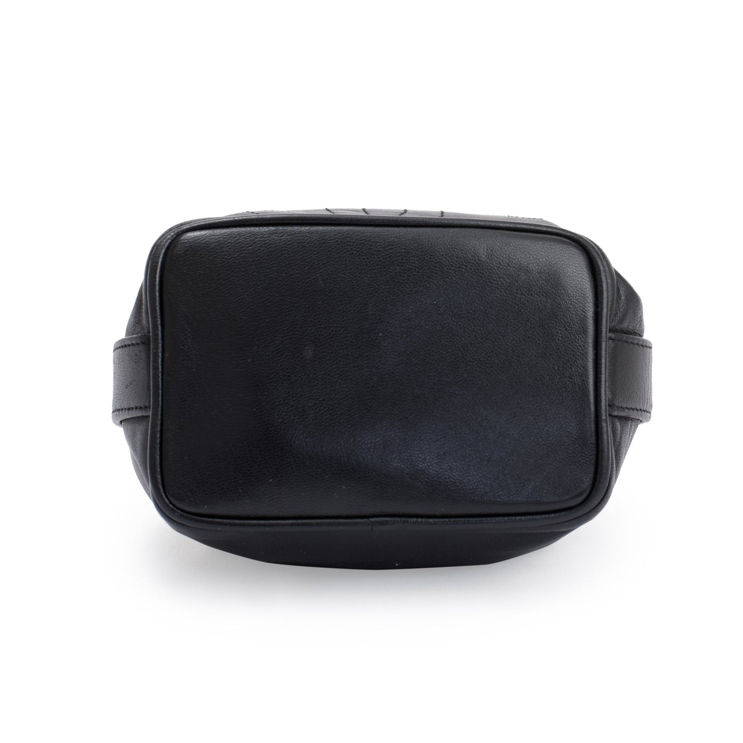 Chanel Vintage Black Calfskin Mini Bucket Bag