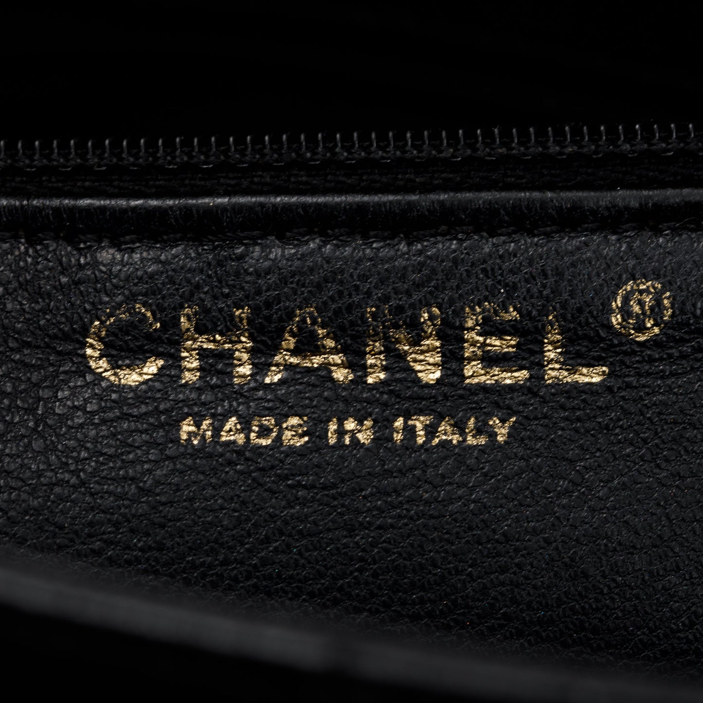 Chanel Vintage Black Caviar Leather Medallion Tote