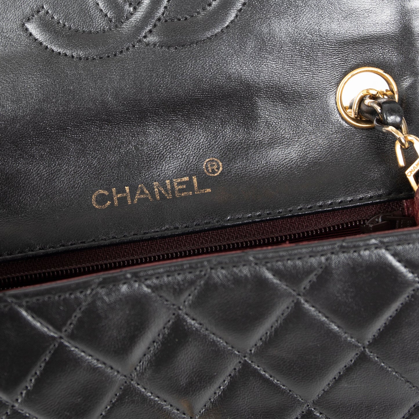 Chanel Vintage Black Classic Mini Square Flap Bag