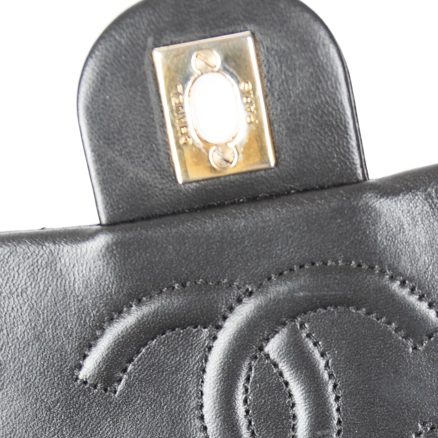 Chanel Vintage Black Classic Mini Square Flap Bag