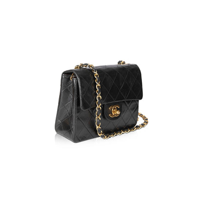 Chanel Vintage Black Classic Mini Square Flap Bag