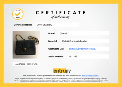 Chanel Vintage Black Classic Mini Square Flap Bag