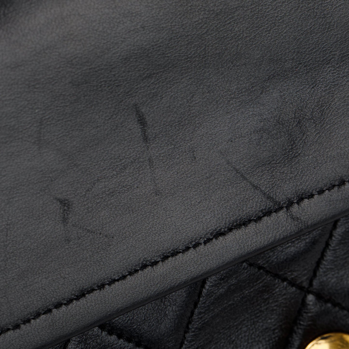 Chanel Vintage Black Lambskin Classic Medium Double Flap Bag