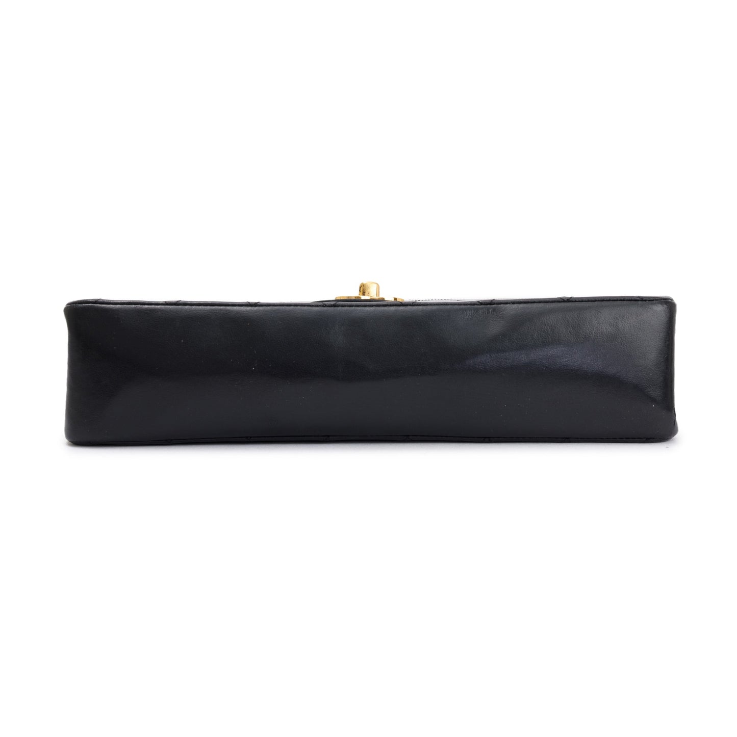 Chanel Vintage Black Lambskin Classic Medium Double Flap Bag