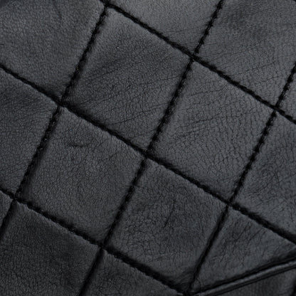 Chanel Vintage Black Lambskin Classic Medium Double Flap Bag
